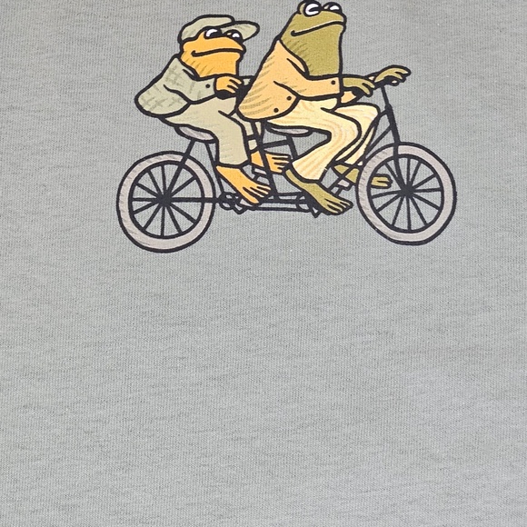 Frog & Toad Kite T-Shirt Mens Small Mint Green Graphic Tee Retro Book Cartoon - Picture 3 of 6